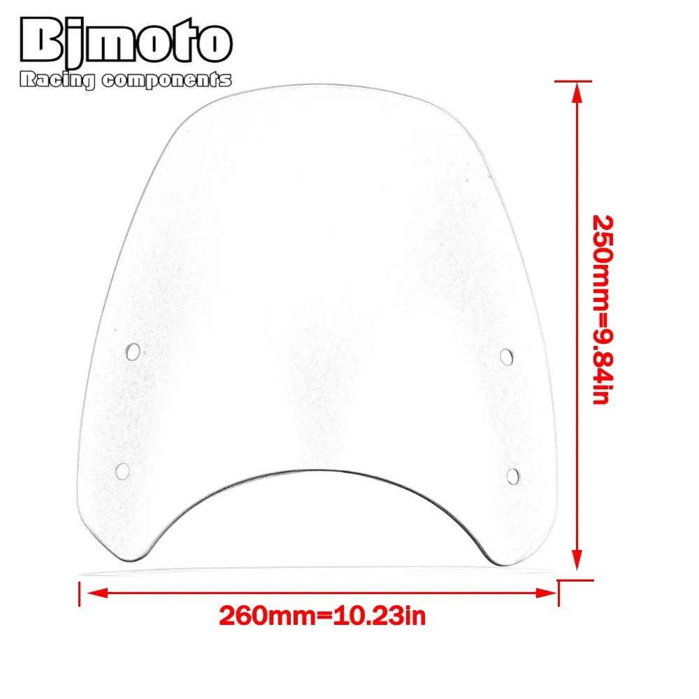 1200XE/XC/BE Windscreen Windshield For Triumph Street Twin Bonneville Scrambler 1200 XE XC BE 2019-2021 Wind Deflector