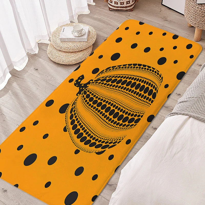 Carpet for Bedroom K-Kusama Living Room Kitchen Treadmill Rugs Non-slip Bathroom Foot Mat Custom Funny Doormat Entrance Door