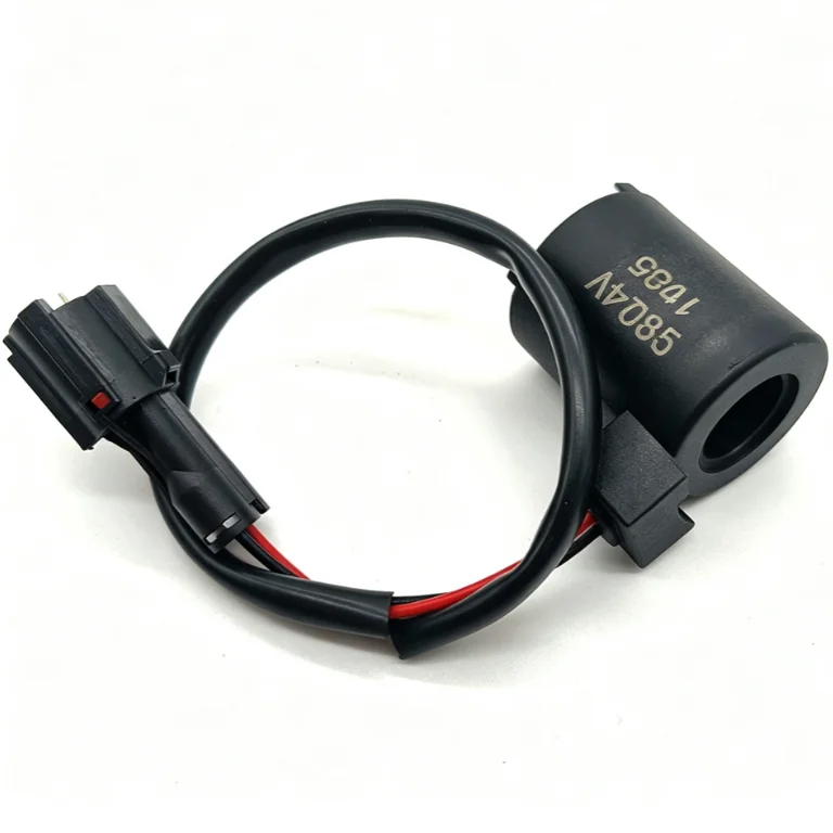 Solenoid Valve Coil 12V 24V Swing Safety Lock Solenoid Coil For Yanmar VIO20 40 55 For Excavator Replacement Accessories