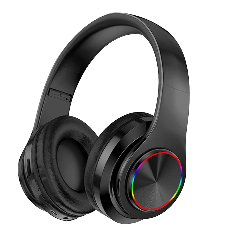 B39  Bluetooth Headset Foldable Headphones HiFi Stereo Earphone With Mic Support SD Card FM For Xiaomi Iphone Sumsamg Phone image 2