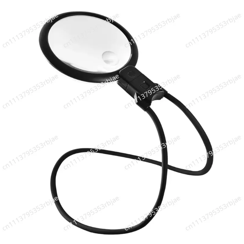 Rechargeable Neck Wear Magnifier 36 LED USB-C Power Reading Magnifying Glass Flexible Adjustable Lighting