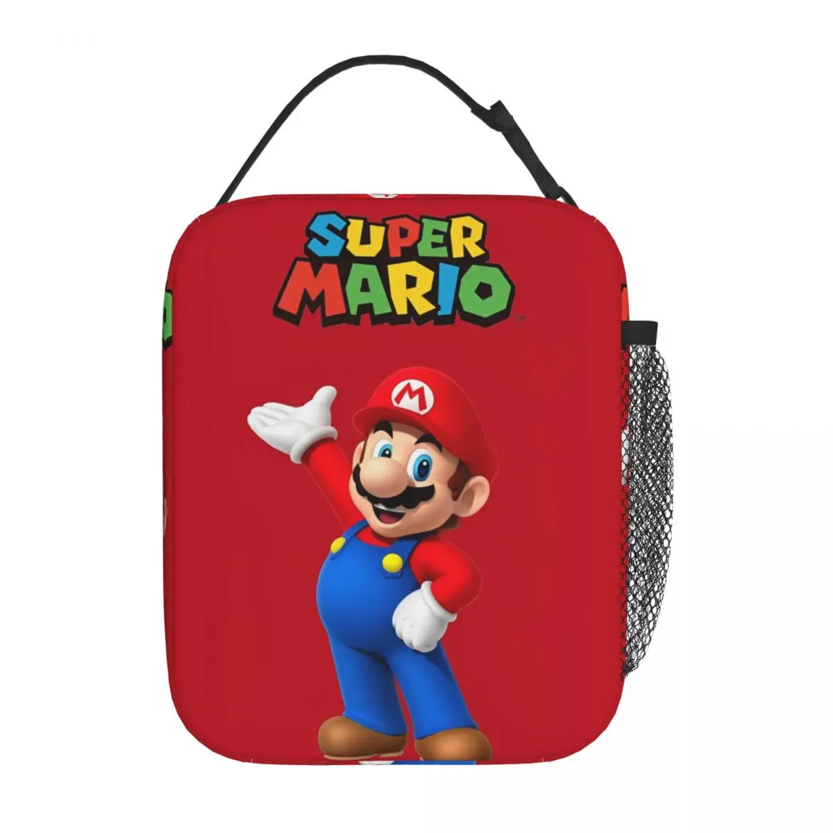 Cute Cartoon Super M-Marios Insulated Lunch Bags Thermal Bag Reusable Meal Container Tote Lunch Box Food Bag Beach Travel