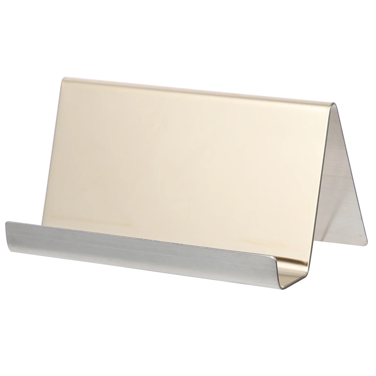 Business Card Holder Exhibition Cards Stand Table Name Desk Show Rack Stainless Steel Display Metal