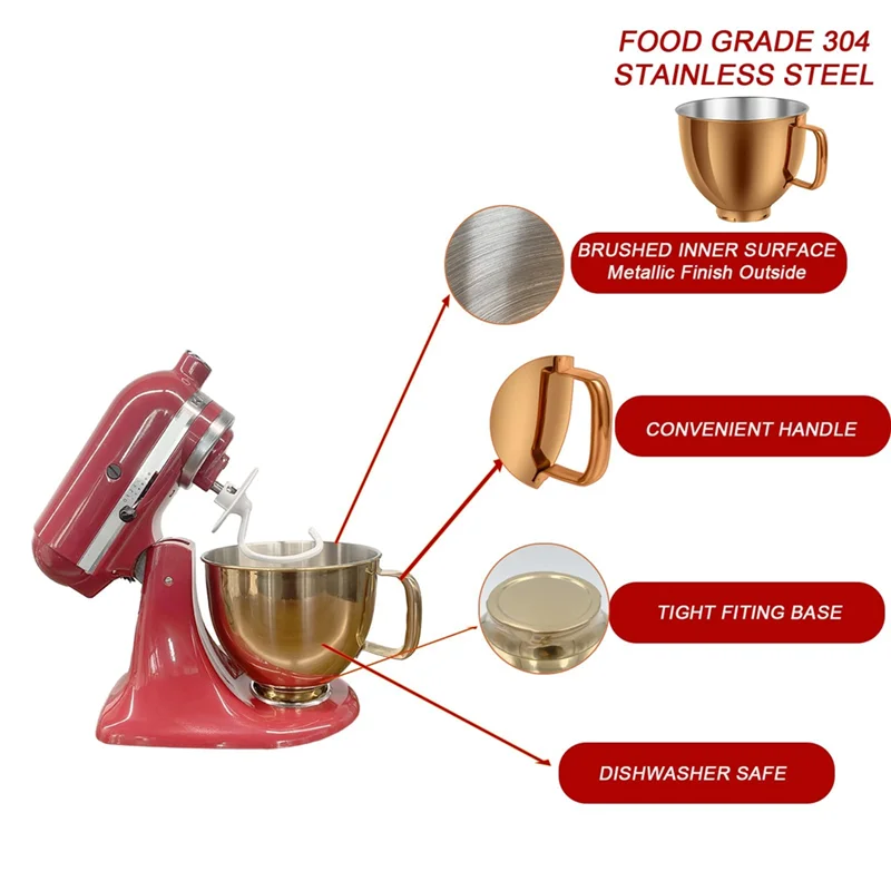 5-QT roestvrijstalen mengkom v - Kitchenaid Mixer Artisan 5Qt recensie en prijs