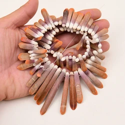 APDGG Natural Top-Drilled Genuine Branch Sea Bamboo Huge Necklace Ocean Sea Loose Beads 16