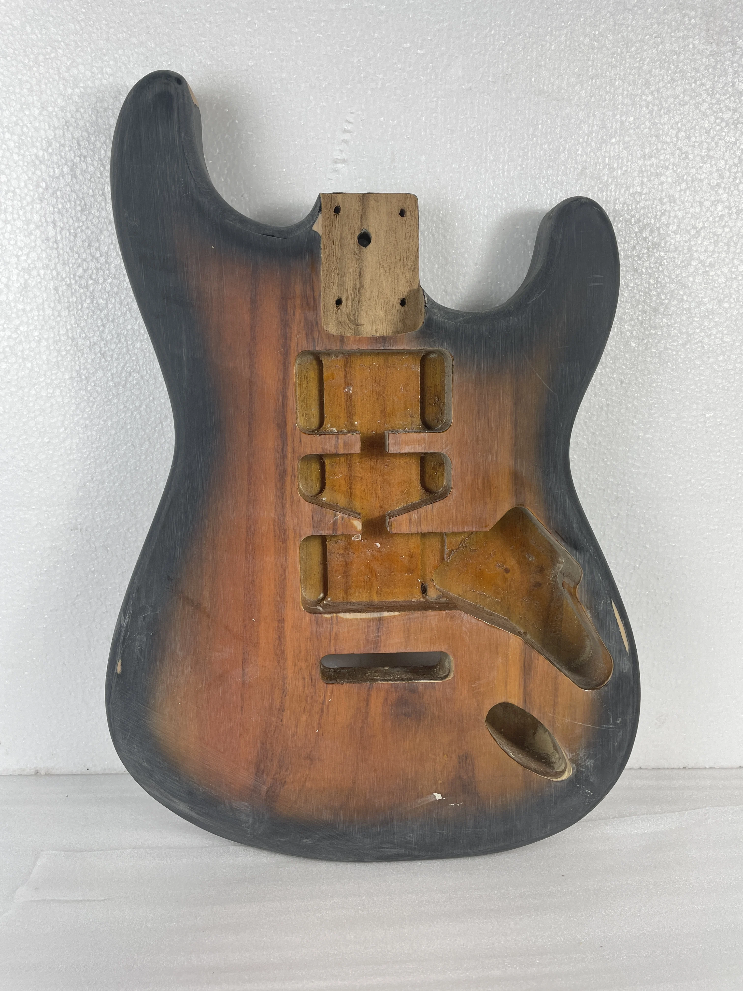 Semi-finished Electric Guitar Body, Organ, Paulownia, ST Paint, Stock defect