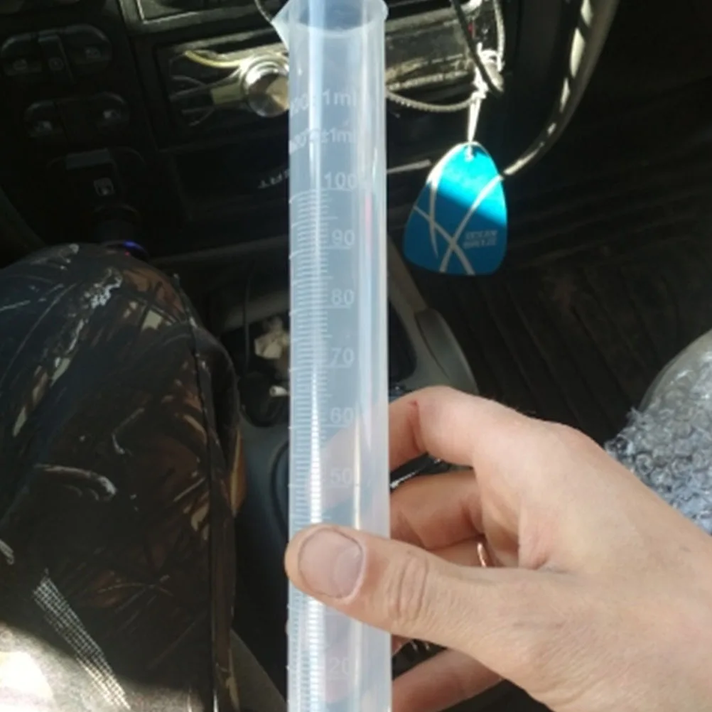 

Tube With Scale Measuring Cylinder Graduated Professional Plastic Liquid Round Lab