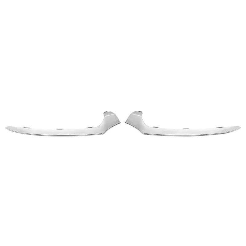 

X-T 2Pcs Front Lower Bumper Chrome Trim Molding for Mercedes W205 C-Class 2015-2017 2058851374 2058851474