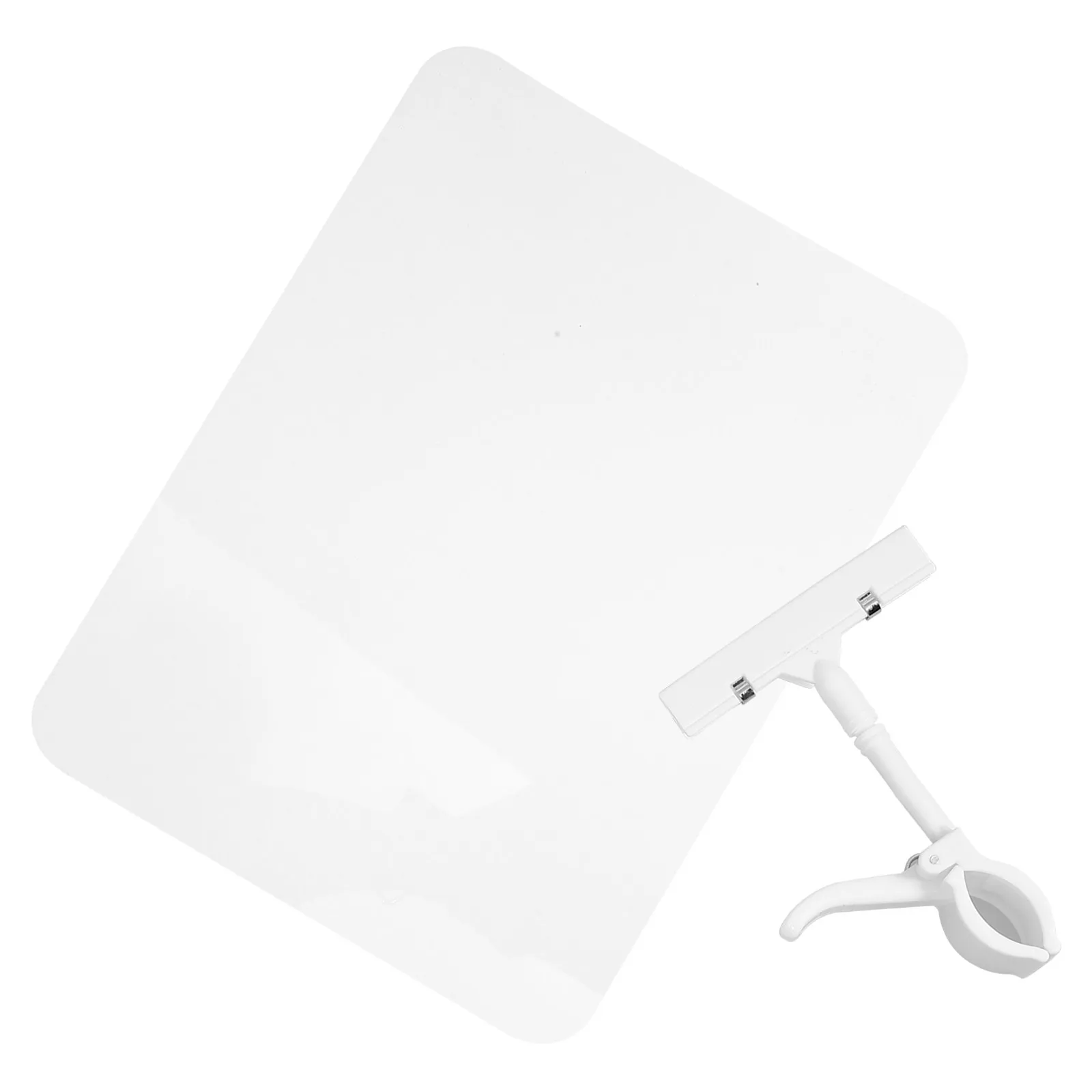 

Erasable Price Sign Holder A4 White Reusable Clip-on Shelf Label Display for Supermarket Retail Store Advertising