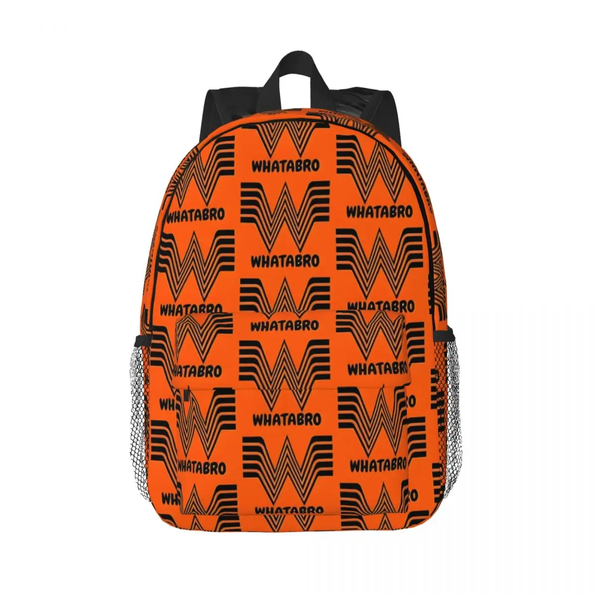 Whataburger Brother Whatabro pour filles et garçons, sac à dos étudiant de grande capacité, sac à dos léger et étanche, 15 po