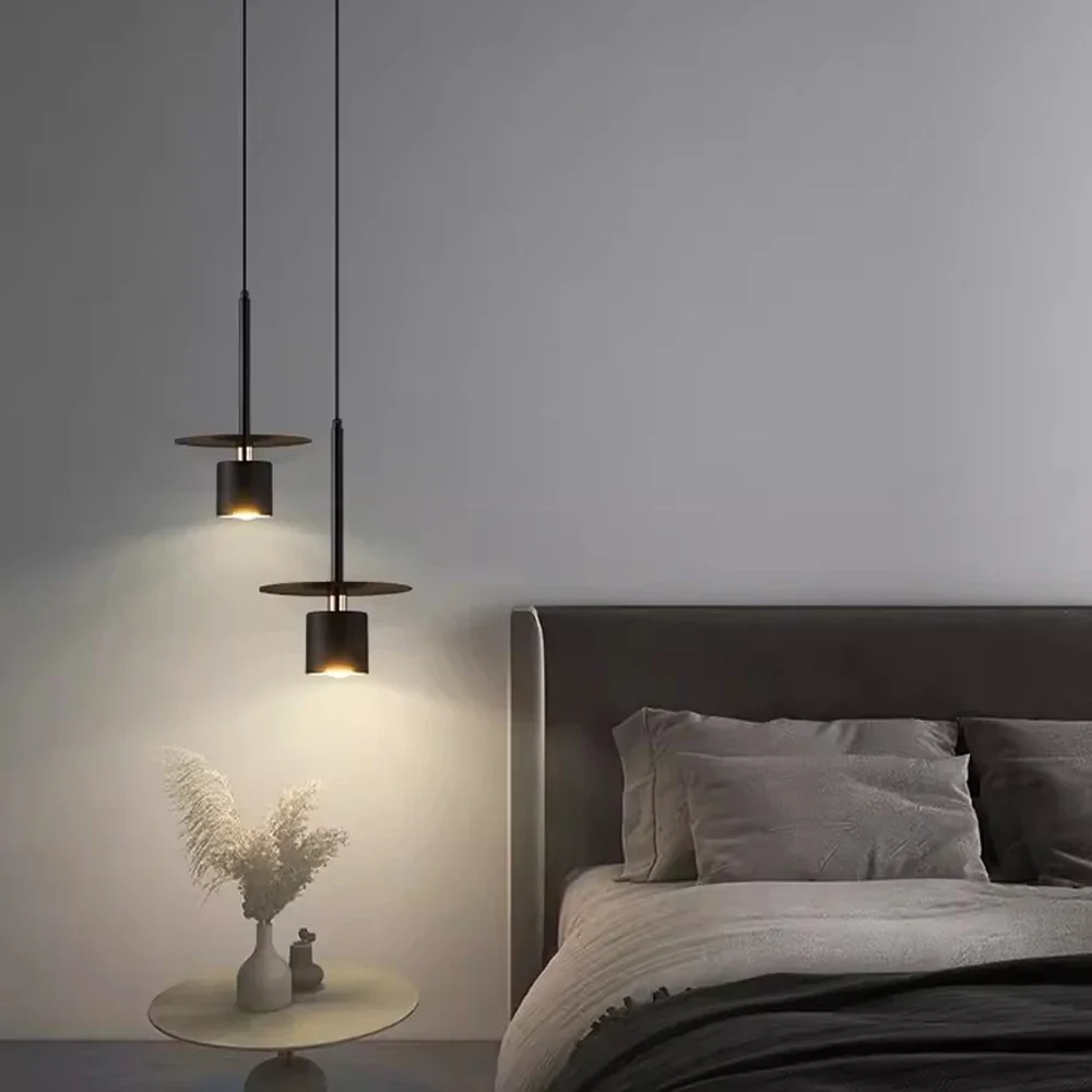 

Nordic LED Pendant Lamp Simple Bedroom Bedside Pendant Light Living Room Background Wall Dining Table Hotel Decorative Lighting