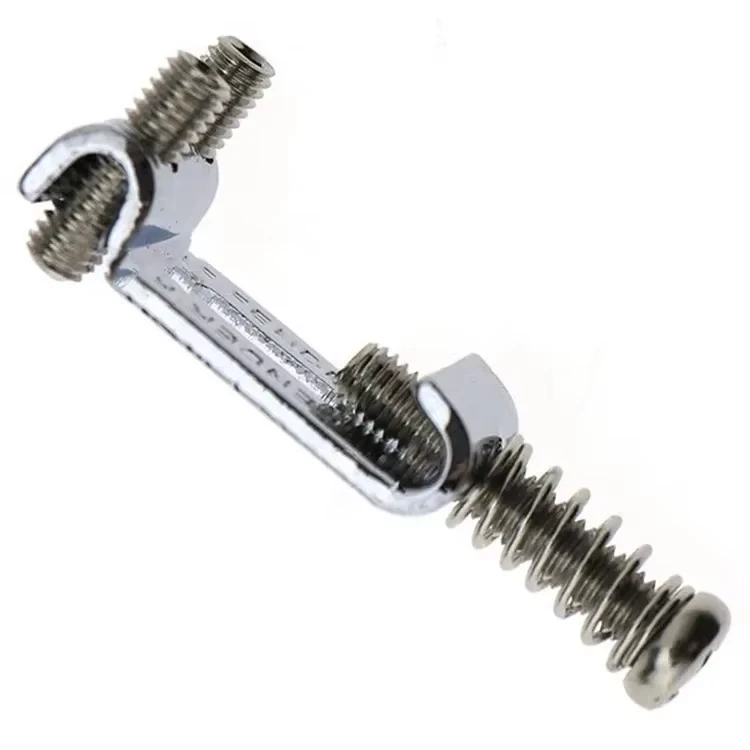 ​ ​ 6 Buah Sistem Sadel Jembatan Rol Gitar Elektrik dengan Kunci Pas-Pengganti Tremolo untuk Bagian Gitar Tipe Fender Strat/Tele ST ​ ​