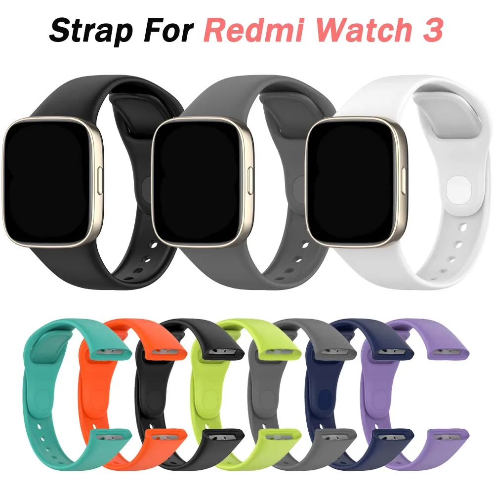 1 Stück Silikonarmband für Redmi Watch 3 Smartwatch Ersatz-Sportarmband für Redmi Watch 3