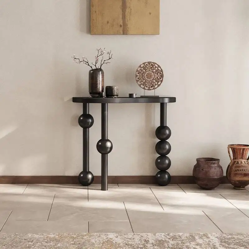 

Corner Wood Salon Entryway Modern Table Luxury Entrance Hall Console Table Decor Elegant Console Ingresso Living Room Furniture