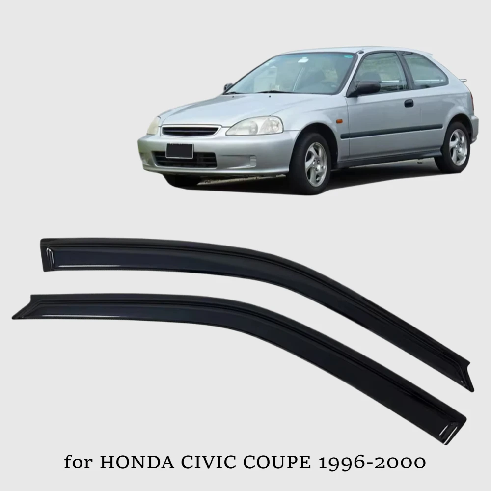 

Оконный козырек, ветрозащитные дефлекторы, защита от дождя для HONDA CIVIC COUPE 1996, 1997, 1998, 1999, 2000, дверной козырек, вентиляционные шторы, солнцезащитный козырек от дождя