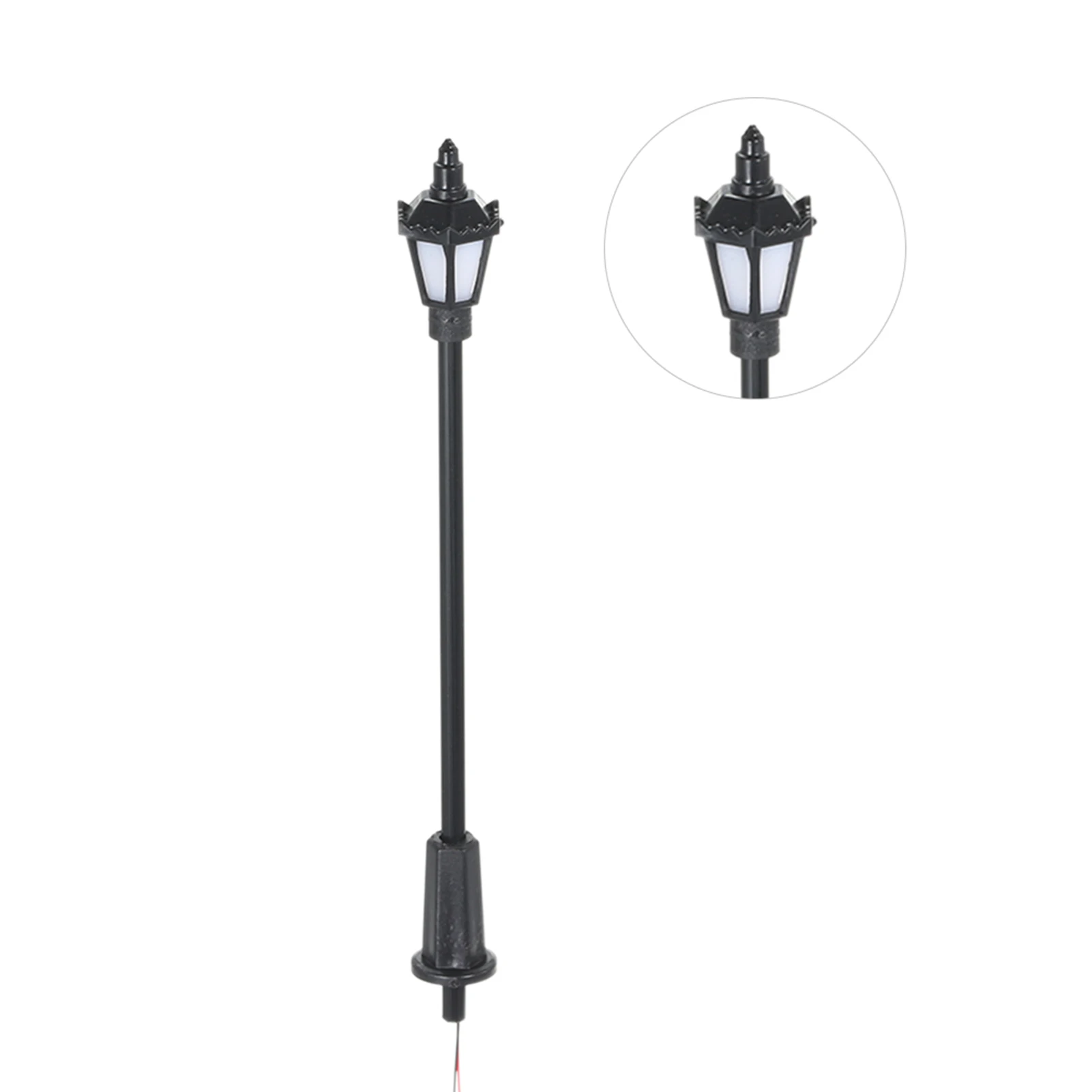 20pcs Warm White Model Street Lights Layout Lamppost Railway Train Garden Playground Scenery Led Lamp Lighting 1:150 Scale 65mm