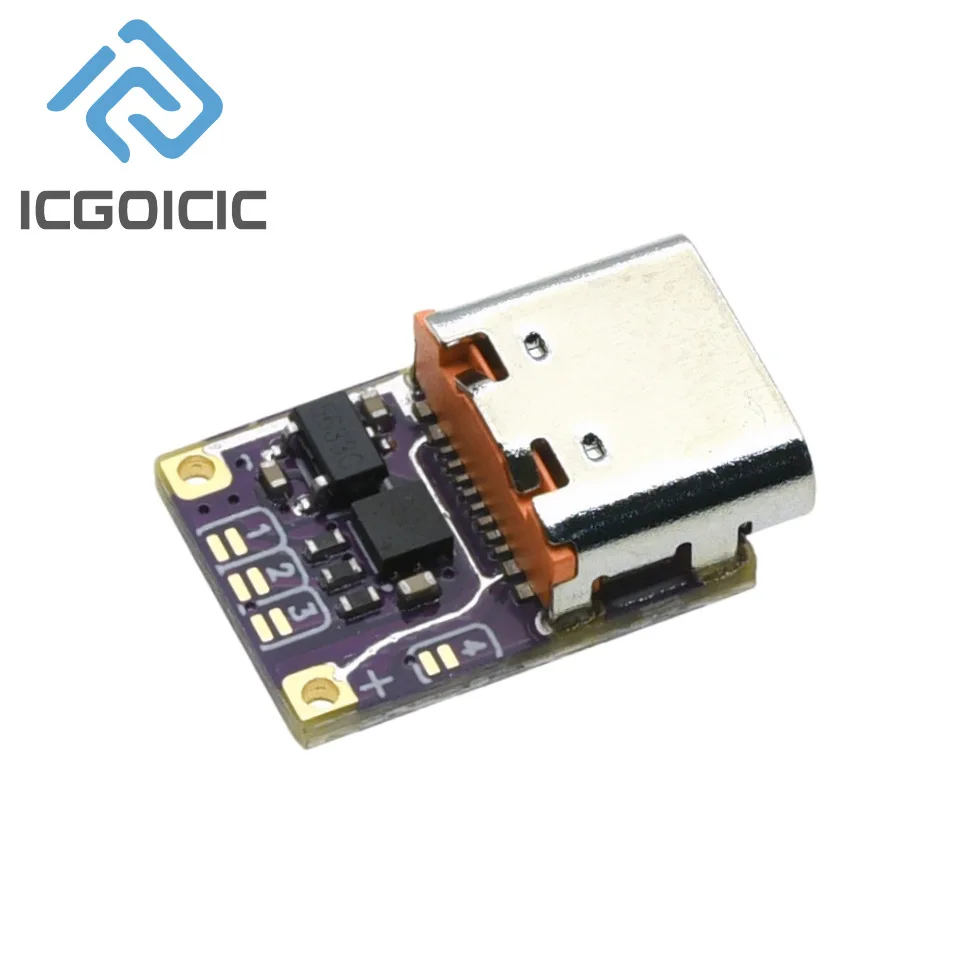 PD3.0 PD3.1 QC3.0 Deceiver Fast Charging Module DC 5/9/12/15/20/28/36/48V Voltage Trigger PD to DC Type C Interface