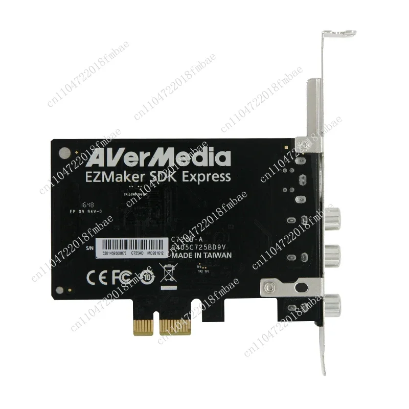 Compatible with Video Capture Card AV PCI‑E DVR Card C725B for AverMedia AV/S Terminal HD Video Monitoring Analog