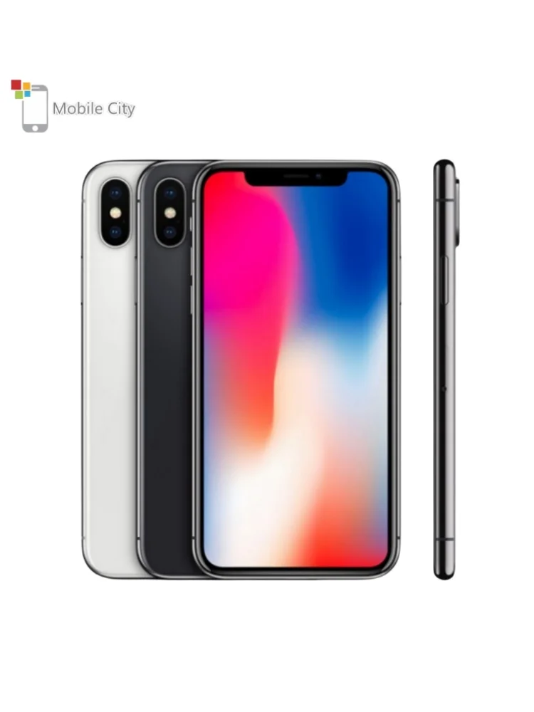 

Apple iPhone X Smart phone 5.8" Hexa Core IOS A11 3GB RAM 64GB/256GB ROM With Face ID Cell Phone Unlocked