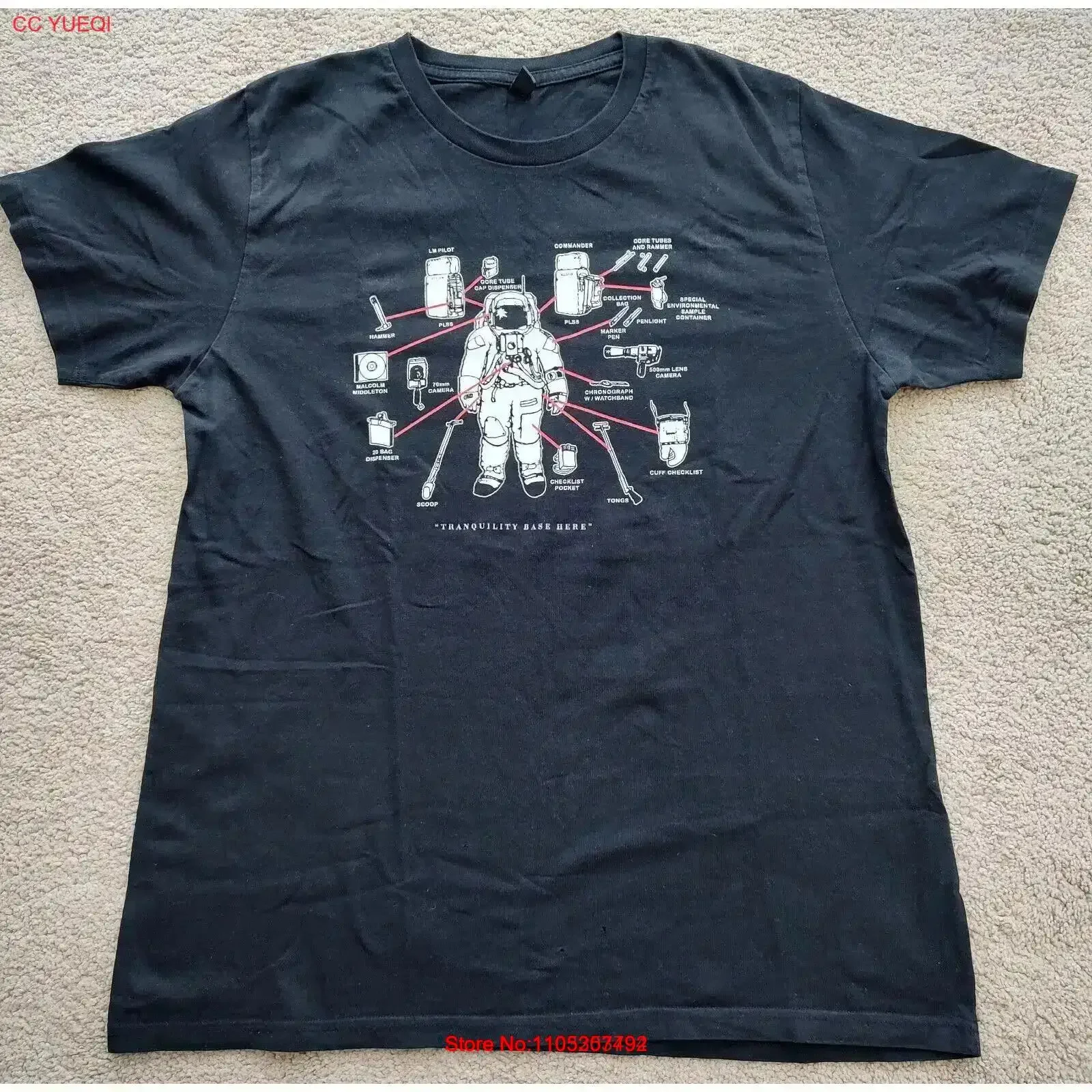 Malcolm Middleton T shirt Tranquility Base Here 2008 Arab Strap Mogwai vintage Washed Breathable homme Top For Everyday Wear