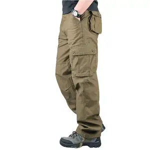 Calças táticas para homens, macacão de algodão, calças de trabalho ao ar livre, camo caminhadas roupas tamanho grande 8 principais vendas calça tatica vigilante - №8