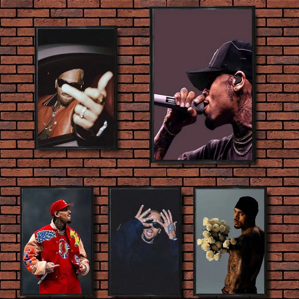 Постер Rapper USA C-Chris B-Brown для декора