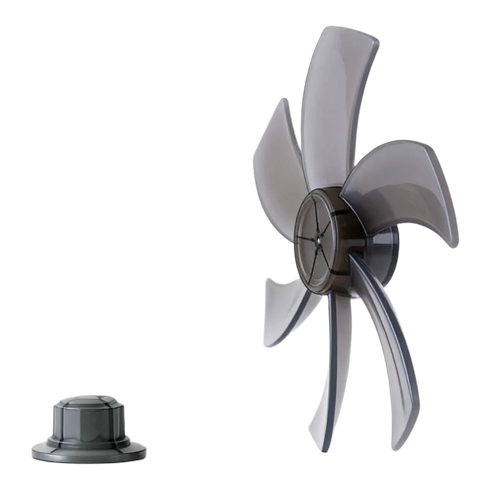Five Leaf 12 Inch Fan Blade for Pedestal Fan Replacement Made of PP Plastic with Nut Cover for Desk or Floor Fan