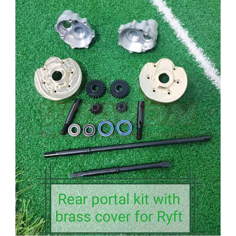 VITAVON AR14B Front & Rear Portal Kit With Brass Covers For Axial RBX10 Ryft