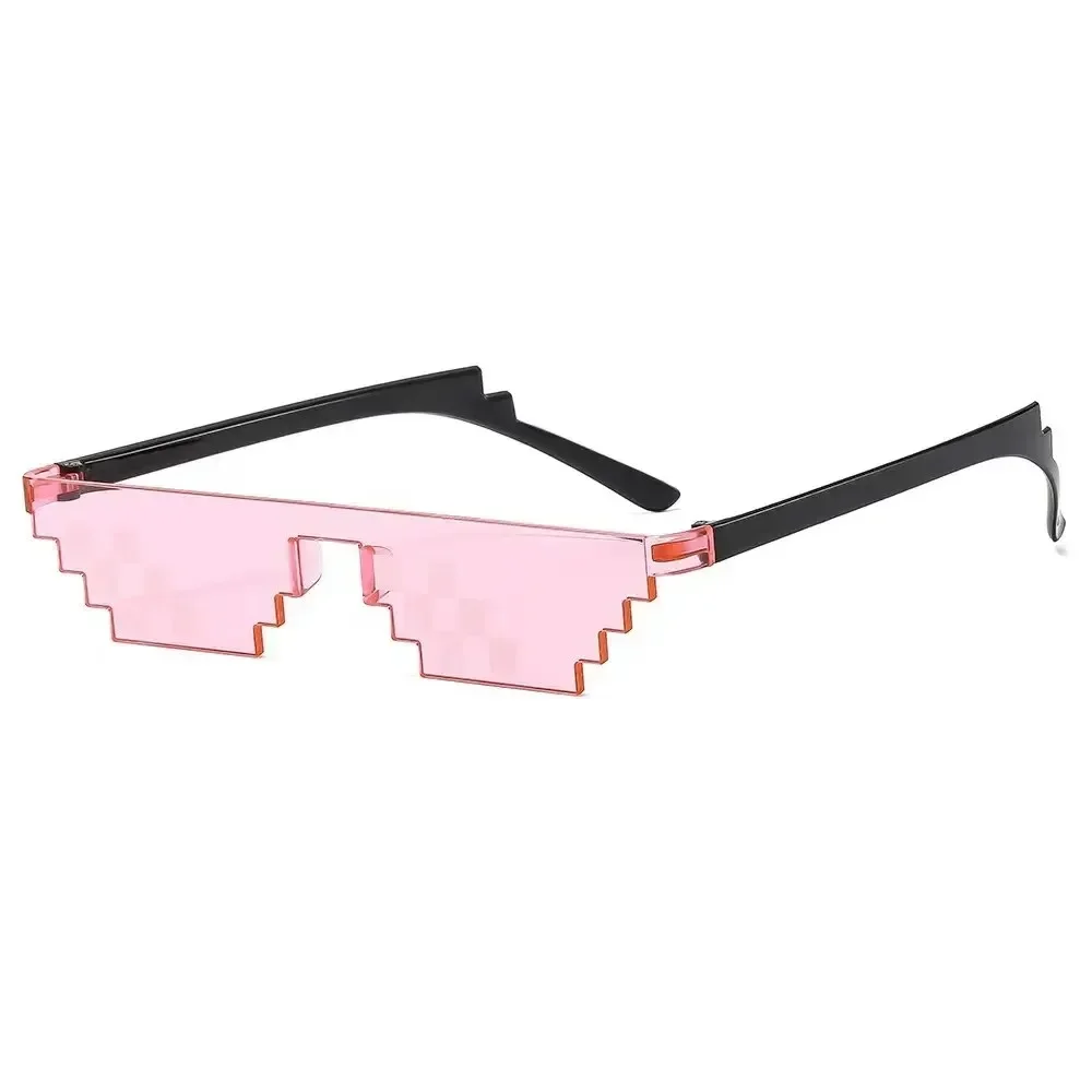 5 stks NIEUWE Mozaïek Zonnebril Truc Speelgoed Thug Life Bril Deal With It Bril Pixel Zwart Mozaïek Zonnebril Cool Grappen Grappig Speelgoed