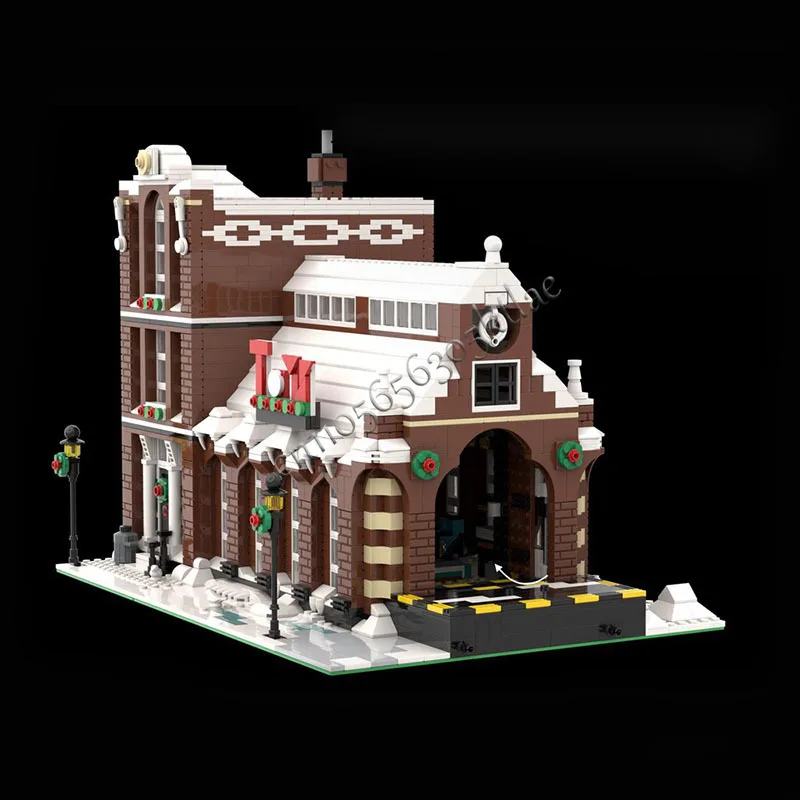 3071 pçs de luxo antigo brinquedo fábrica construção modelo modular arquitetura bloco construção diy educação montagem crianças brinquedos presentes