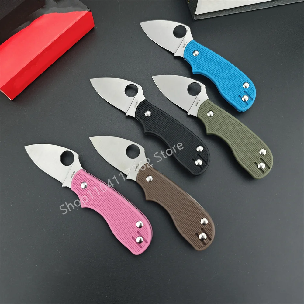 C154 MINI Pocket Folding Knife Excellent D2 Blade Nylon Fiber Handle EDC Outdoor Tacticals Defense Tool Hunting Camping Knives