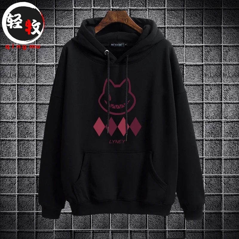 

Унисекс худи с длинным рукавом, аниме-игра Lenni Lenni, специальное издание, уличная одежда, повседневный свободный крой, свитшот с принтом для подростков