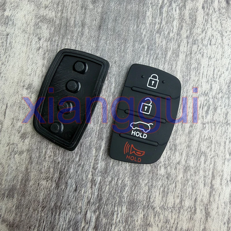 Soft Silicone Car Key Button Pad Case Cover for Hyundai/SANTA FE/IX35/Tucson/Solaris/ELANTRA/Verna/IX35/I20/I45/I40/IX45/HB20