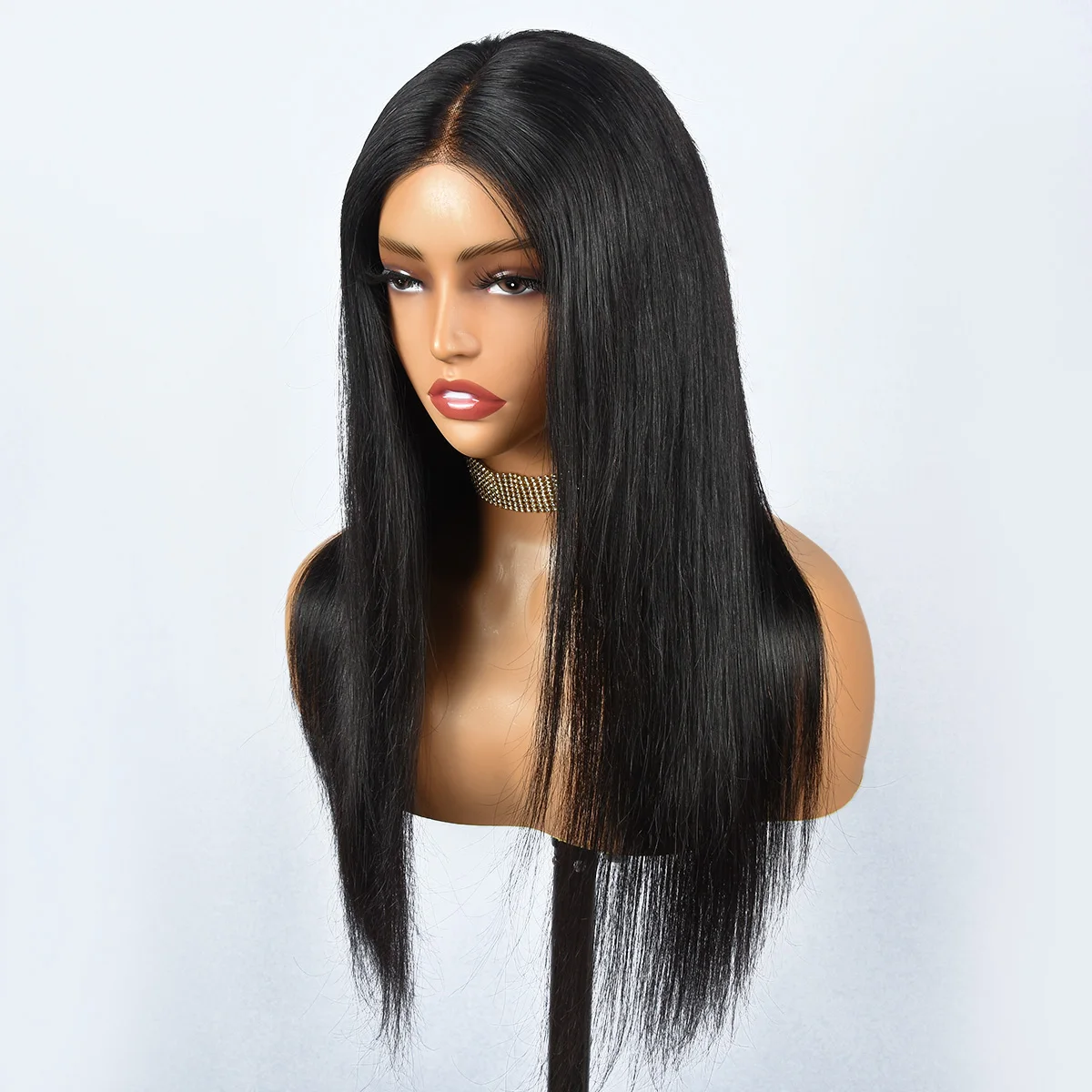 Perucas Miss Rola Fáceis de Usar Sem Cola 4x4 com Fechamento de Renda Liso, Perucas de Cabelo Humano Prontas para Usar 13x4 com Renda Frontal Pré-Desfiada