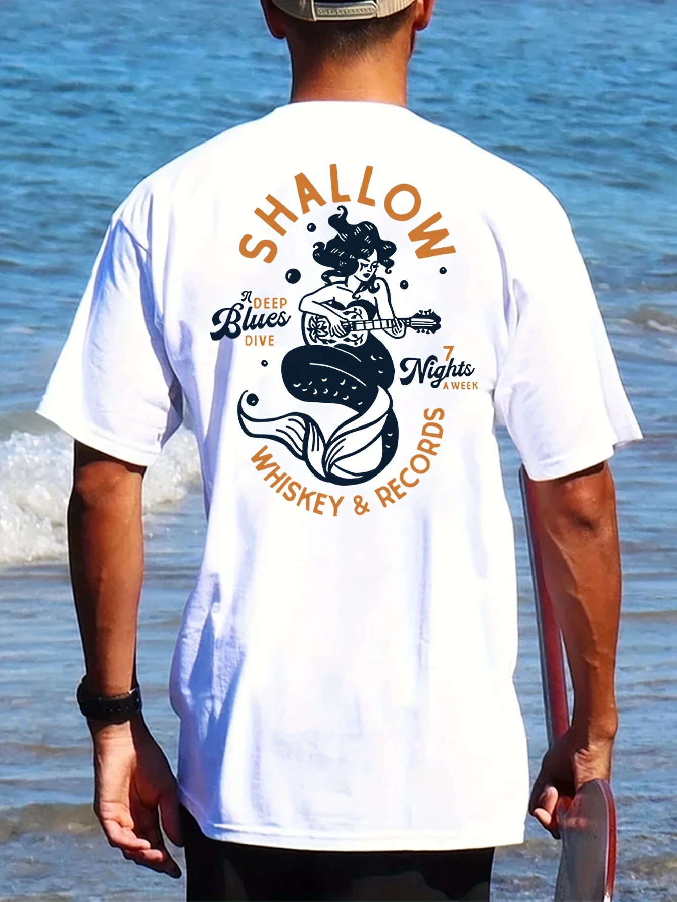 Camiseta de manga corta transparente de hielo para hombre, camiseta informal transpirable con gráfico de whisky y registro que absorbe el sudor, adecuada, novedad de 2025