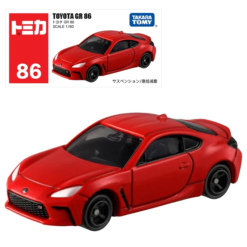 

Takara Tomy Tomica No.86 Toyota GR 86 1/60 Alloy Diecast Model Cars Kids Xmas Gift Toys for Boys Friends Gifts Collect Ornaments