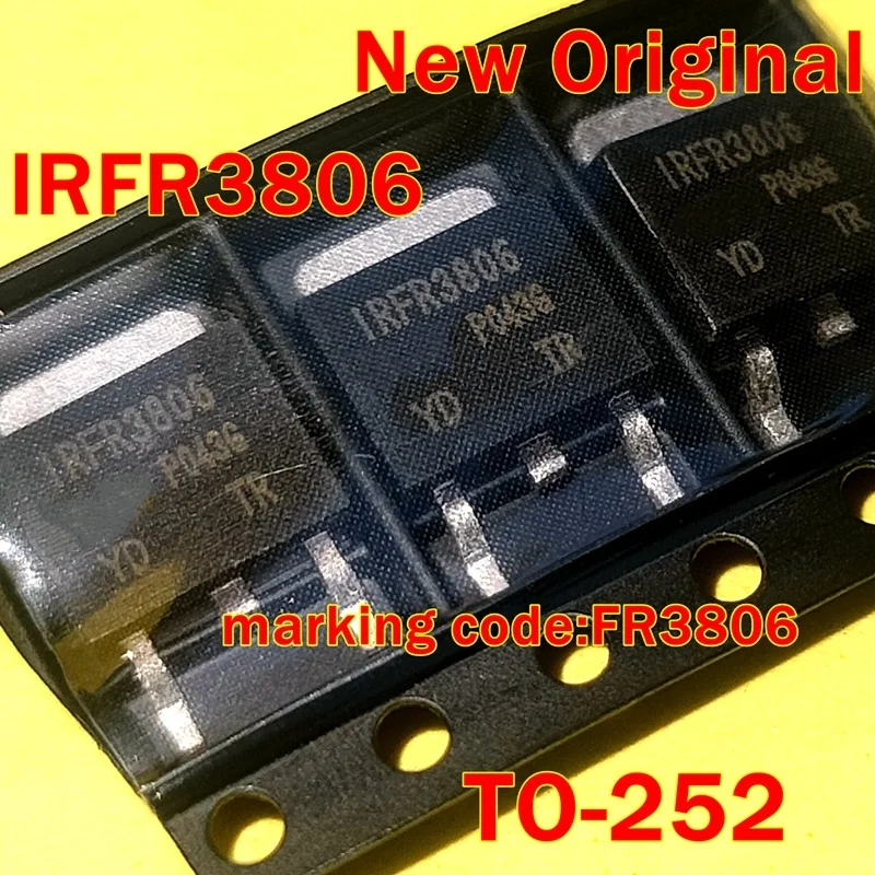

1pcs to 100pcs IRFR3806TRLPBF IRFR3806PBF IRFR3806 TO-252 New Original marking code:FR3806 HEXFET Power MOSFET