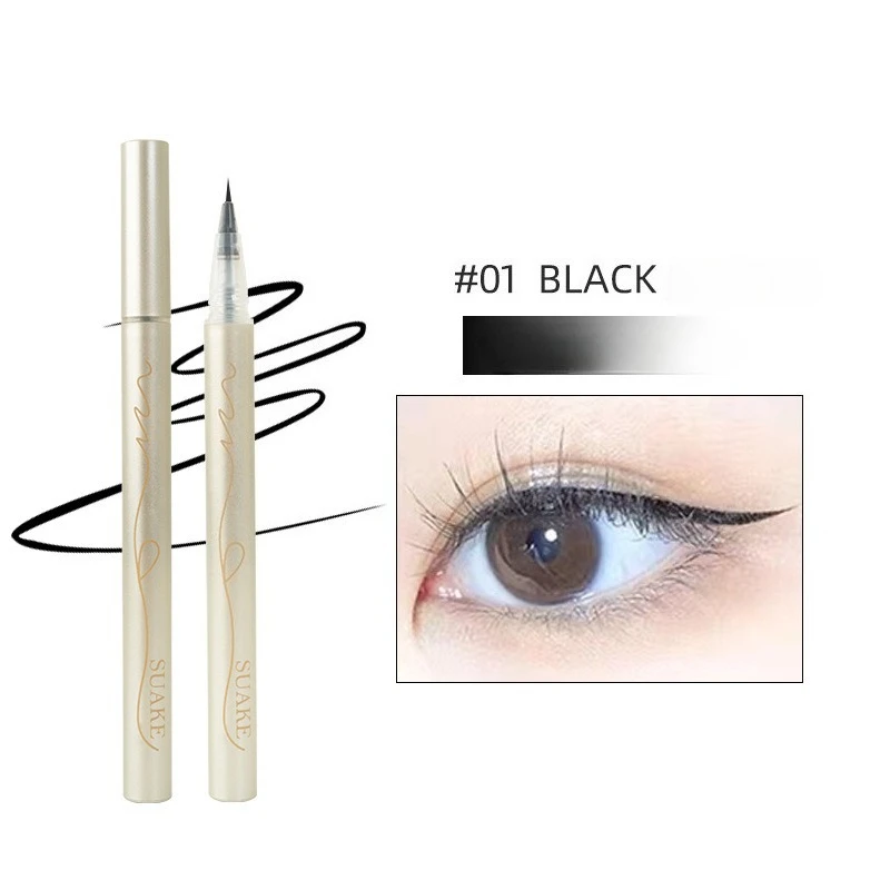 0,01 mm micro-precisie eyeliner pen waterdicht zweetbestendig vloeibare formule de hele dag dragen geen vlekken voor gevoelige ogen beginners