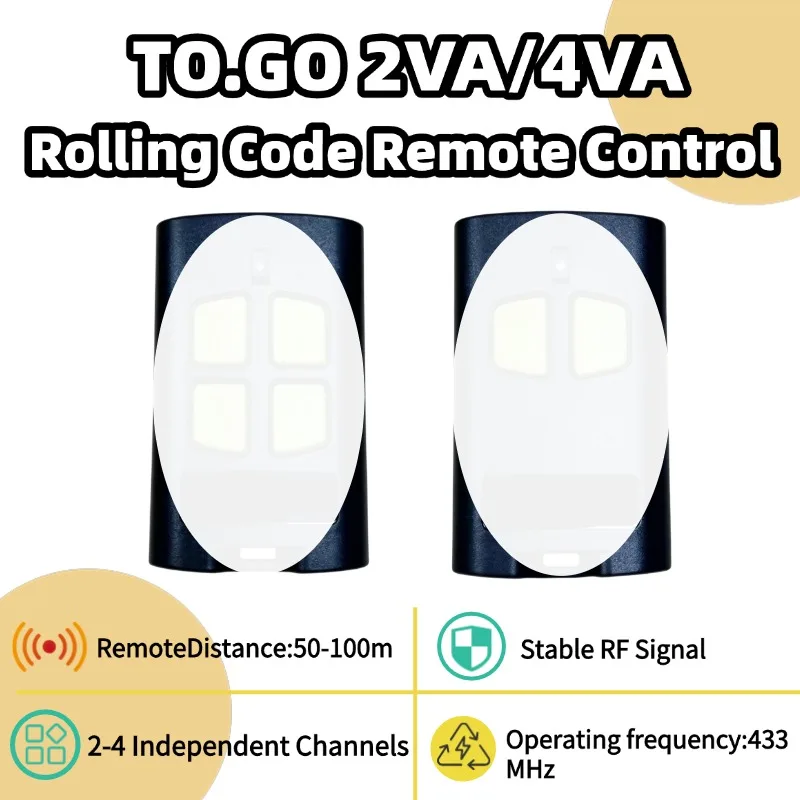 

Garage Gate Remote Control 433 mhz Remote Control Compatible TO GO VA 2VA 4VA Rolling Code Garage Door Opener