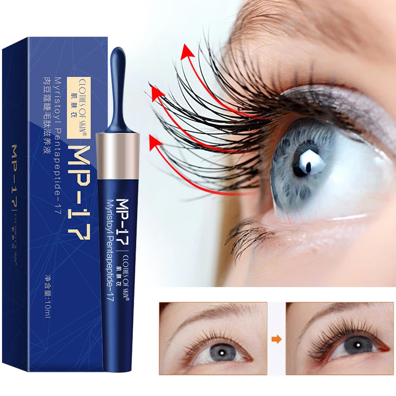 Eyelash Growth Liquid Beauty Eyelash Nutrient Liquid Fine Brush Head Natural Thick Anti-sweat Transparent Slender Growth TSLM1