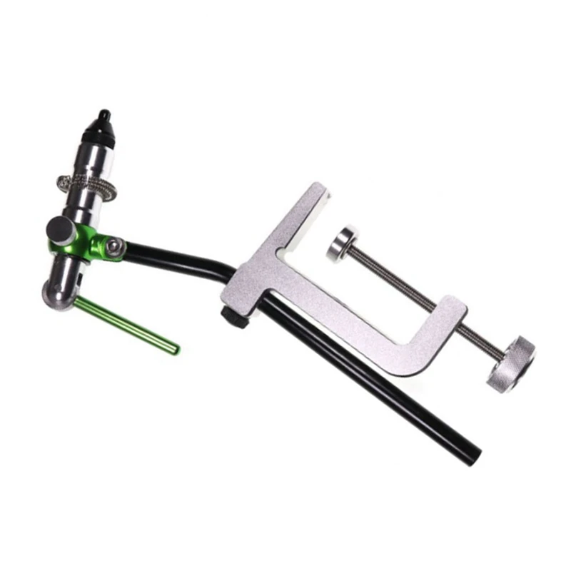 Fly Tying Vise Tools C-Clamp Tying Vise With Steel Hardened Jaws Rotating Hook Tools Tying Thread Bobbin Holder