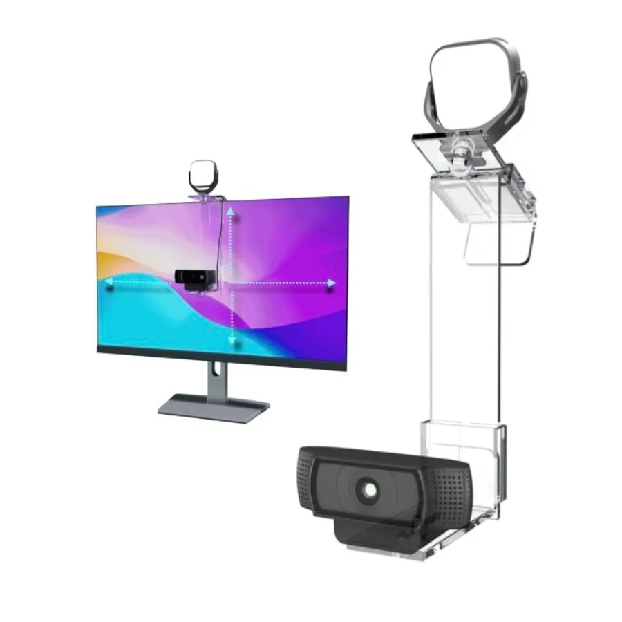 

Road Warrior Pro V2 Center Screen/Middle Screen Webcam Mount for Laptops to 32 Screens Adjustable Tripod Gooseneck Alternative