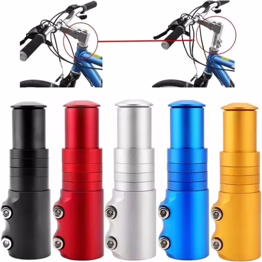 New Bike Stem Fork Bicycle Handlebar Extension Riser Rise Up Bicycle Adapter Durable MTB Power Mountain Cycling Part 120mm