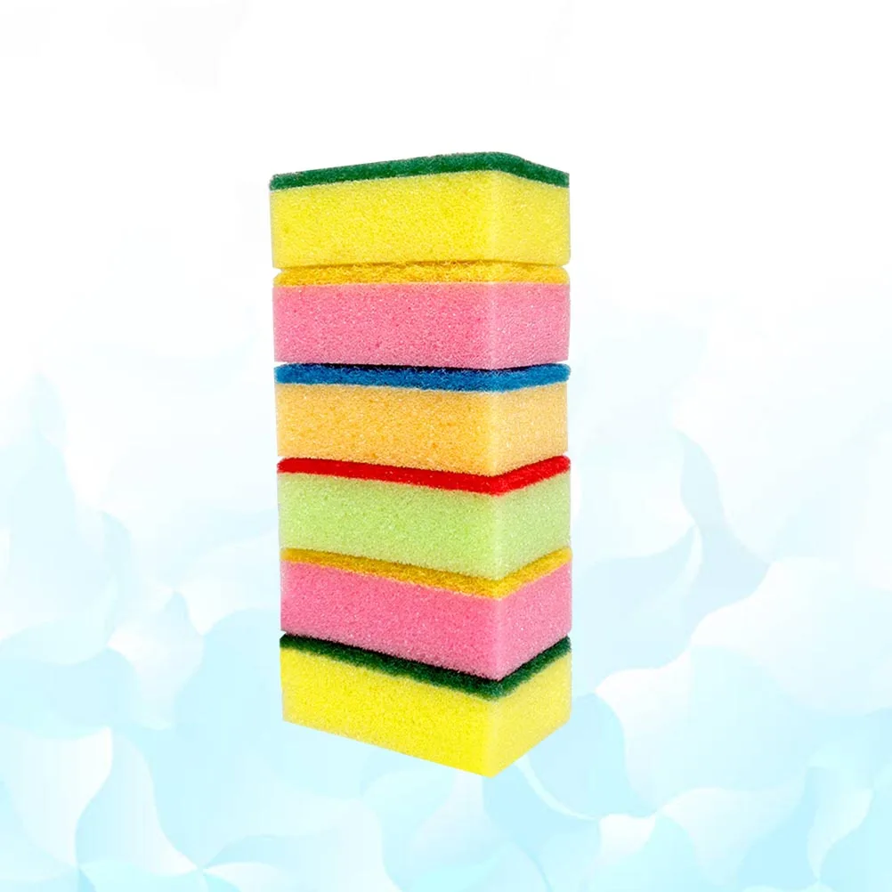 

10Pcs Durable NonScratch Cleaning Sponges Rippled Surface OdorResistant ExtraThick Thirsty Kitchen Bathroom Scrubber RandomColor