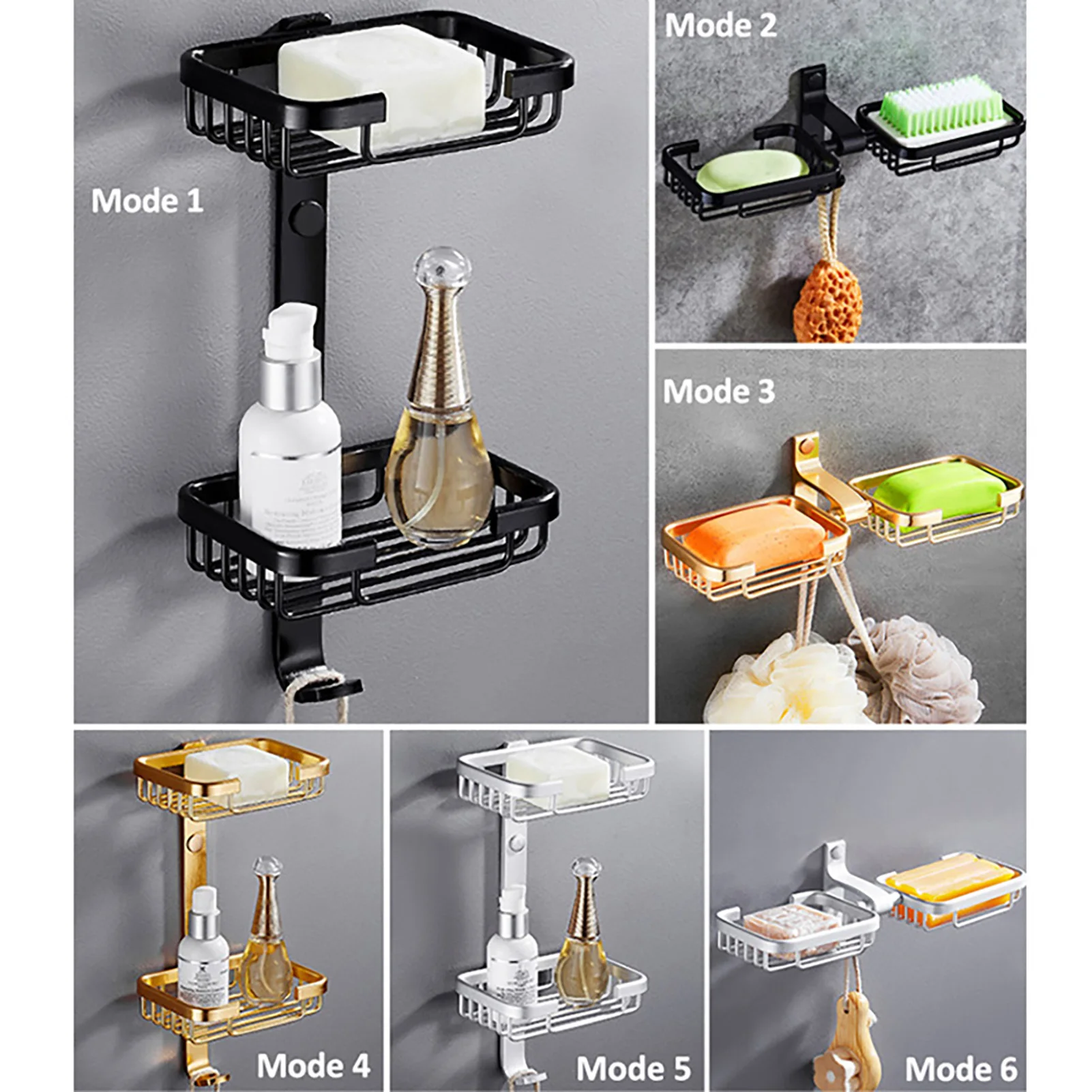 Bath Accessories Soap Dish Holder Self-adhesive Firm Soap Dish Storage Box for Laundry Room Tub Balcony