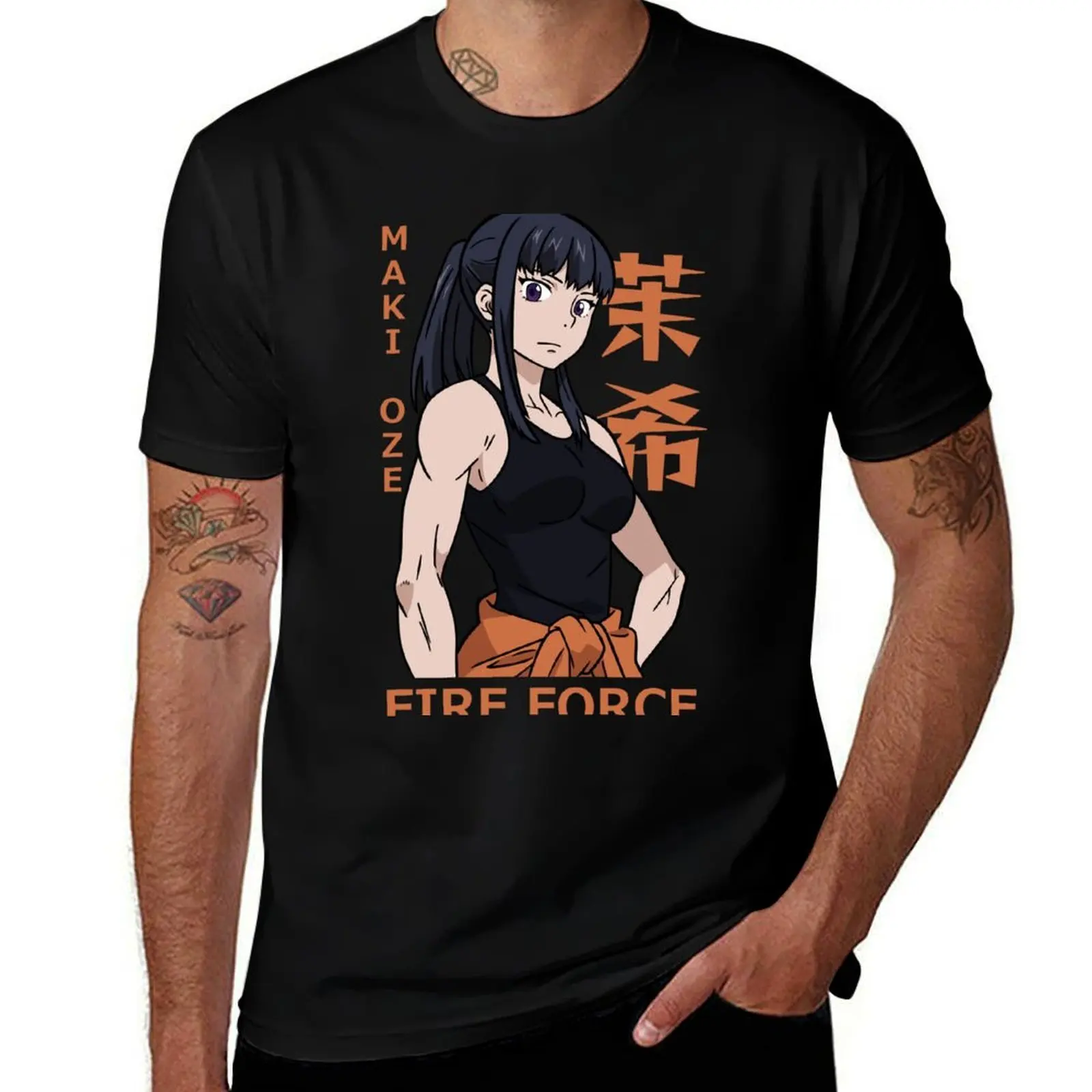 

Maki Oze T-Shirt man t shirt graphic funny t shirts cotton T-Shirt