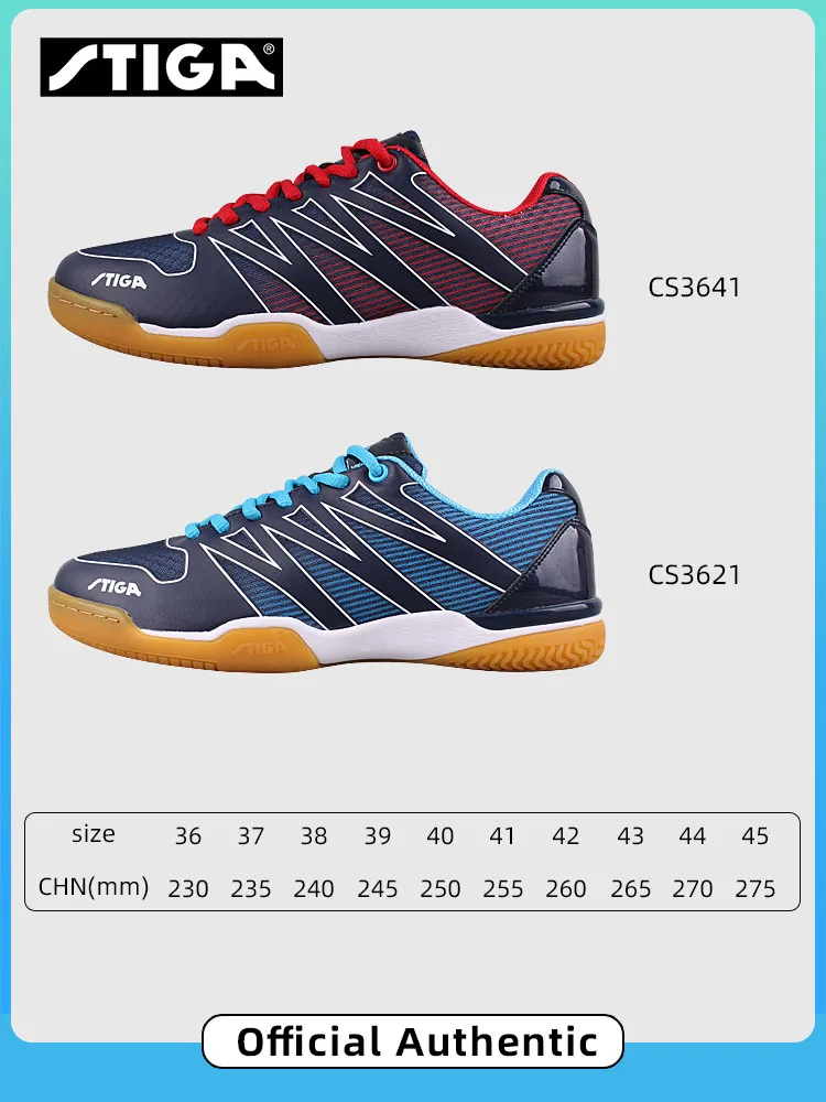 Original Stiga Table Tennis Shoes Professional Breathable Non-slip Training Sneakers for Ping Pong Sneakers Shoes