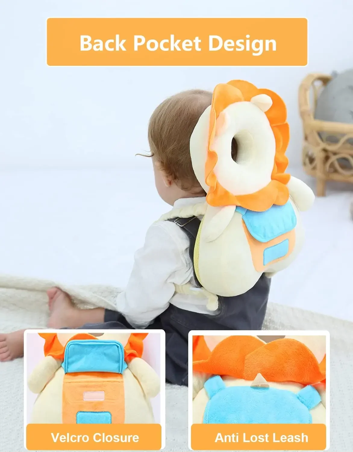 Head Safety Protector Pad for Baby Toddler Walker Infant Talking Backpack Cushion Newborn Baby Care Kids Security Pillows