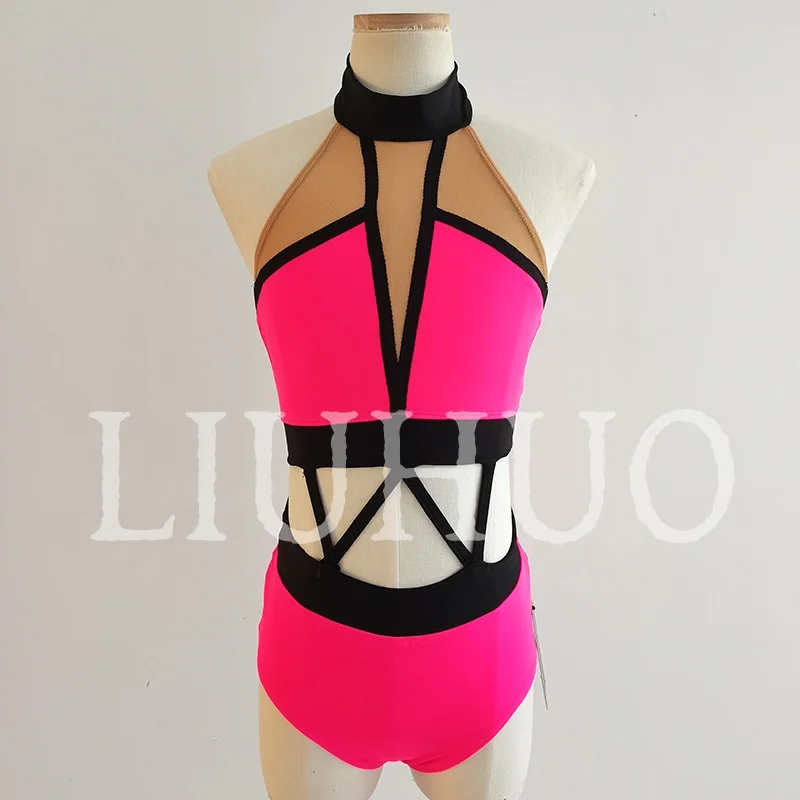 LIUHUO Lyrical Dancing Dress for Performance Color Pole Skirt Factory Customize Pink JC293