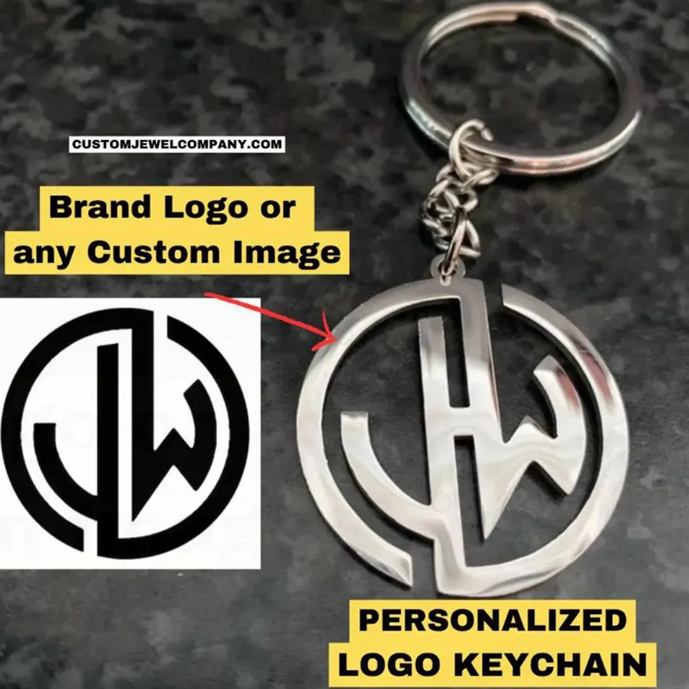 

Custom Keychain Logo | Key Company Logo | Customized Bulk Logo Symbol Keychain Gold Rose Gold Silver Black